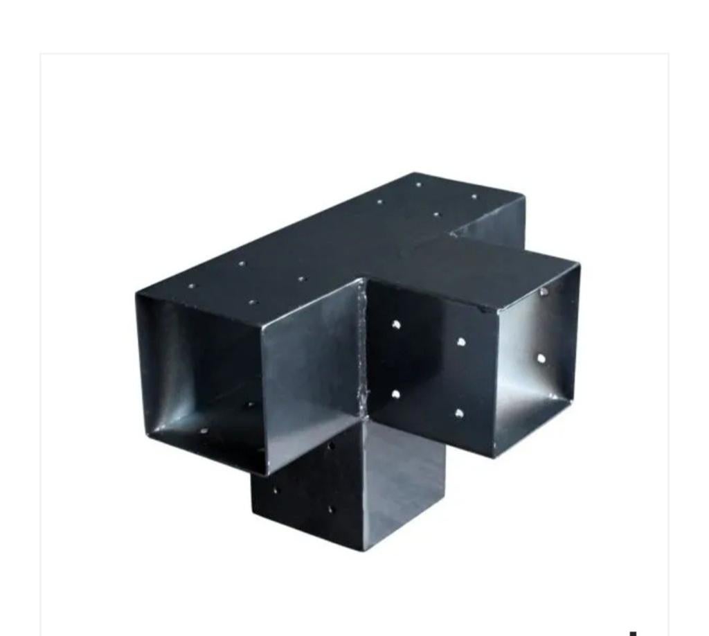 2x Hoekverbinding Zwart 15x15 voor Pergola, Ophalen, Nieuw, IJzer