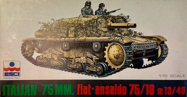 Coelianmodels, Esci, 8031, Fiat 75/18 m 13/40, 1/72, € 18,99, Overige merken, Nieuw, Ophalen of Verzenden, Tank