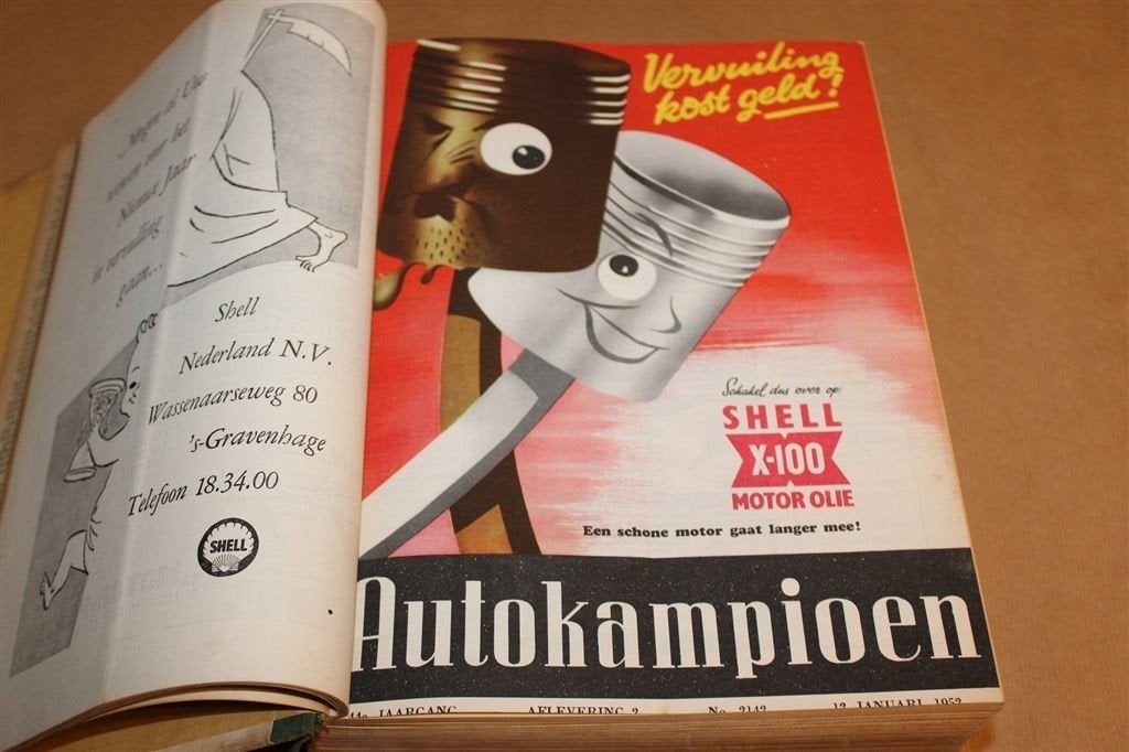 Autokampioen 1952 — Complete Jaargang Originele ANWB Band, Ophalen of Verzenden, Gelezen, Algemeen