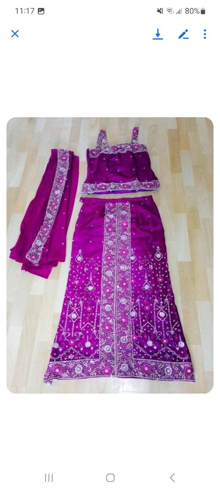 Bollywood kleding, Galajurk, Paars, Nieuw, Ophalen