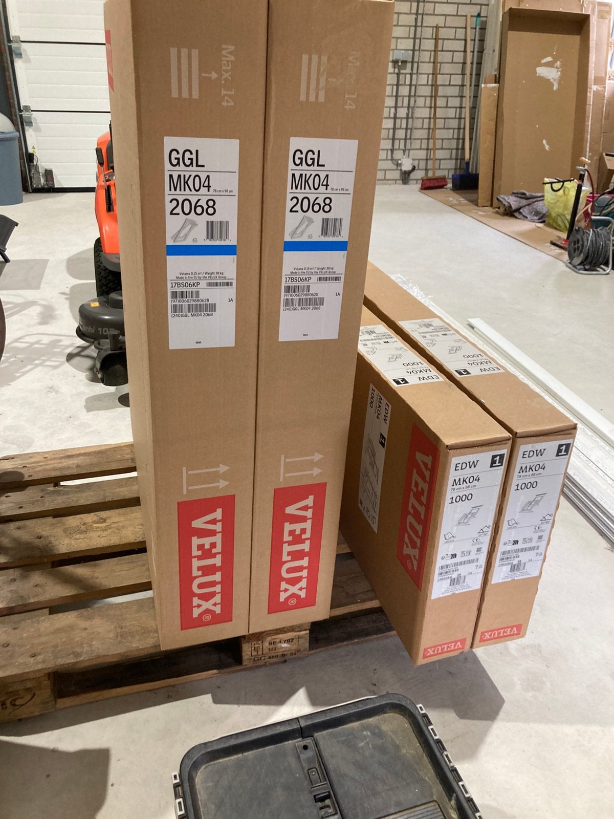 Nieuwe Velux GGL MK04 dakramen met EDW MK04 gootstukken, Ophalen, Minder dan 80 cm, 80 tot 120 cm, Nieuw