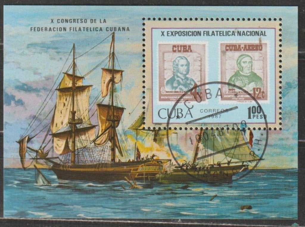 4293. Cuba Blok 97 gest. Postzegeltentoonstelling, Postzegels en Munten, Postzegels | Amerika, Ophalen of Verzenden, Gestempeld