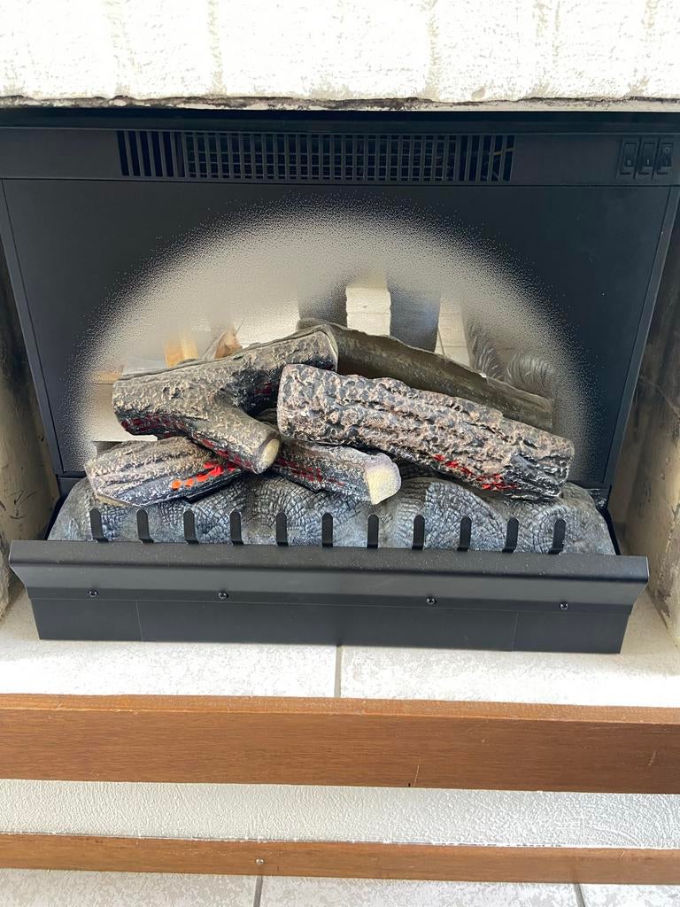 Elektrisch haardstel met warmte- en sfeerstand, Huis en Inrichting, Haarden, Gebruikt, Elektrische haard, Ophalen