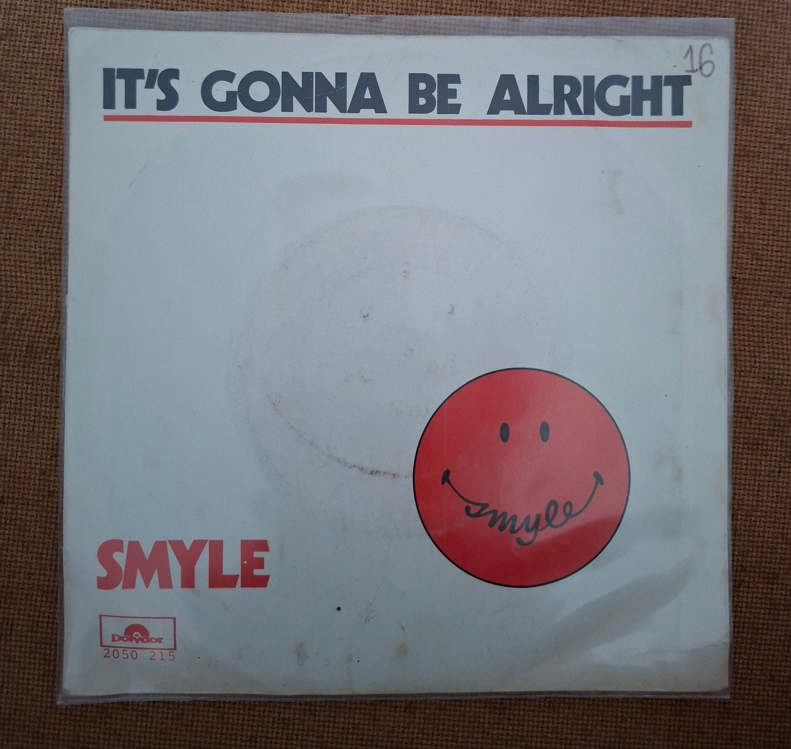 Smyle - It s gonna be alright - Single is TOP, Ophalen of Verzenden, Gebruikt, 7 inch, Pop