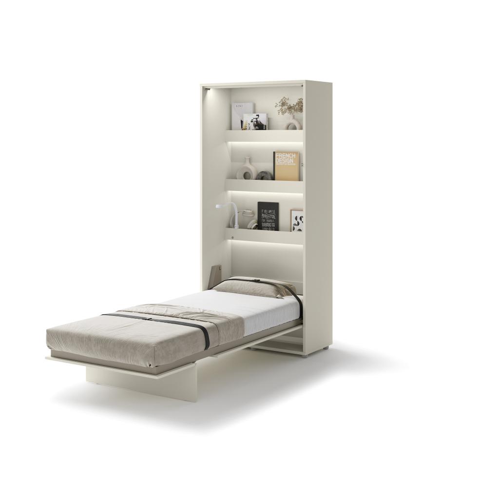 Concept opklapbed verticaal - 90x200 - Cashmere, Niet ingevuld, Niet ingevuld, Niet ingevuld