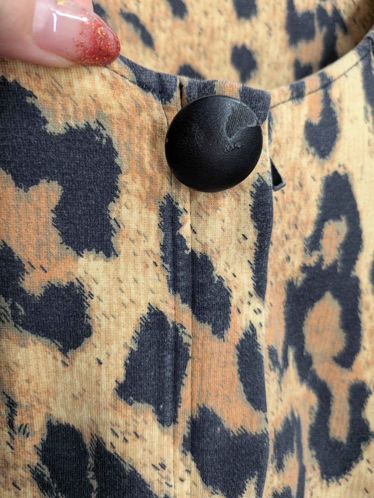 Juffrouw Jansen panterprint vestje maat S (3523*), Meerkleurig, Onbekend, Ophalen of Verzenden, Onbekend