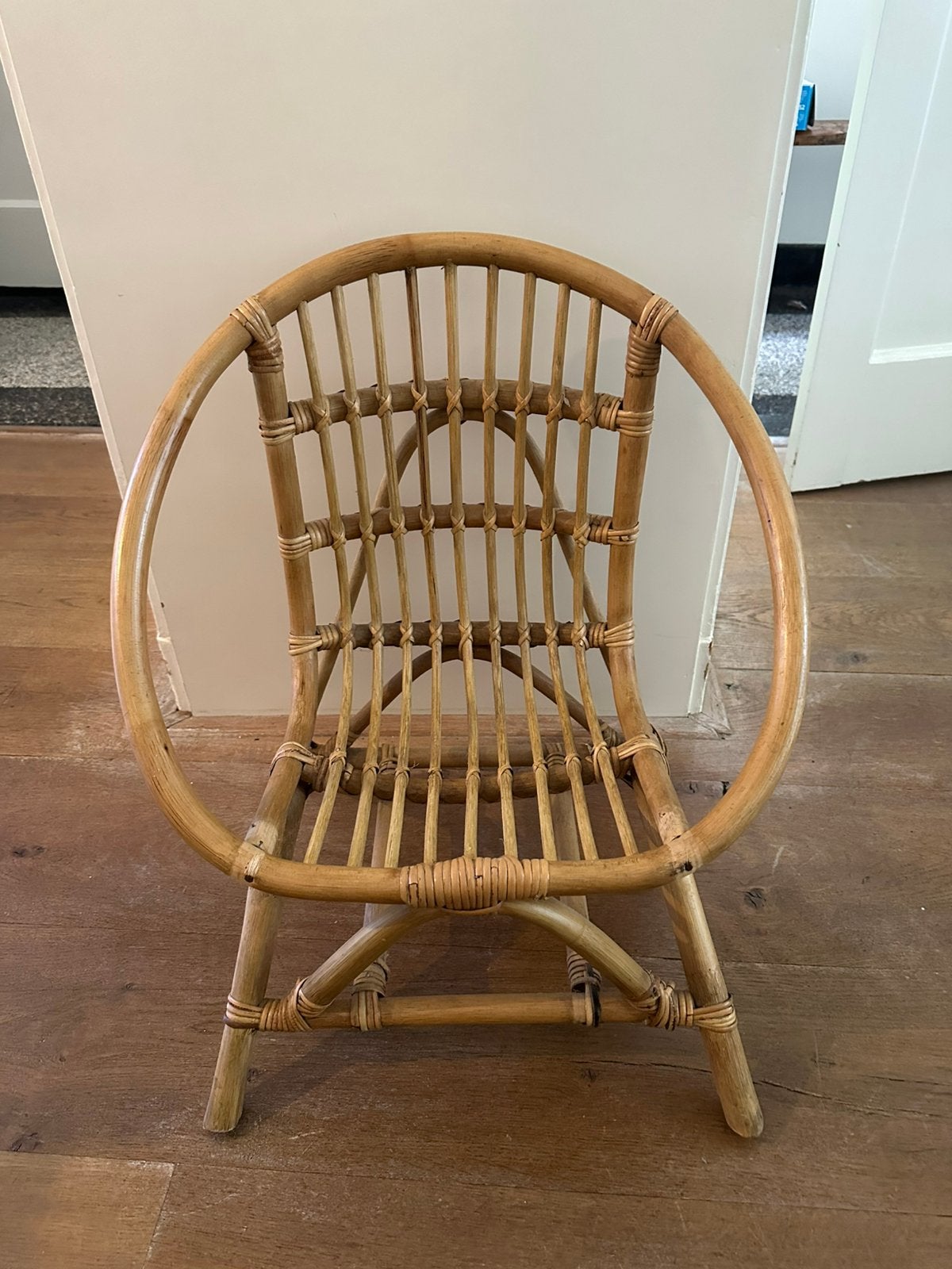 Rotan kinder stoel, Ophalen of Verzenden, Stoel(en)