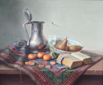 E.P. Moleveld (1946) - Stilleven met mandarijnen en peren beschikbaar voor biedingen