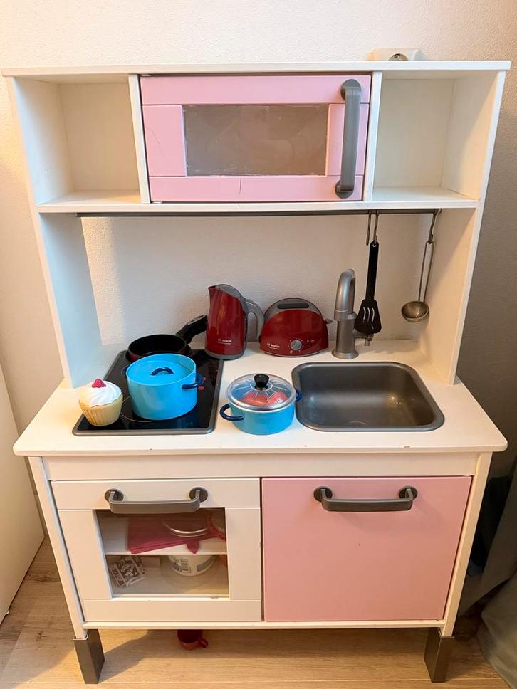 IKEA Kinderkeuken - Compleet!, Kinderen en Baby's, Speelgoed | Speelkeukens, Zo goed als nieuw, Speelkeuken, Hout, Ophalen of Verzenden