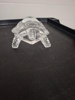 Vintage Kristallen Schildpad - 18x9cm, Huis en Inrichting, Woonaccessoires | Vazen, Gebruikt, Wit, Ophalen of Verzenden, Glas