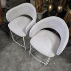 2 x Barkruk Maina kleur Beige (zithoogte 65cm) van Kave Home, Ophalen, Kave home, ., 60 tot 90 cm