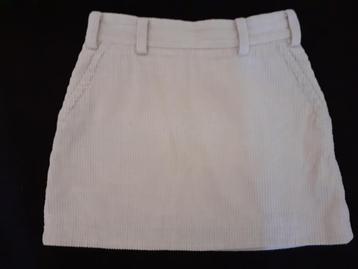Off-white ribcord VANILIA rok, maat. 38, nieuwstaat beschikbaar voor biedingen
