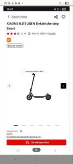 Xiaomi 4 Lite-2Gen Elektrische Step - Zwart, Fietsen en Brommers, Steps, Ophalen of Verzenden, Nieuw, Elektrische step (E-scooter)