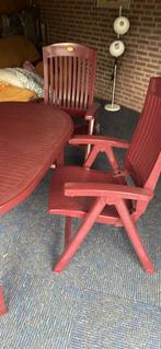 hartberger tuinstel met 3 stoelen, Ophalen, Gebruikt, Kunststof
