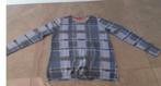 Lea H. Blauw geruit classic t shirt jeans, Maat 38/40 (M), Blauw, Lea.H, Ophalen of Verzenden