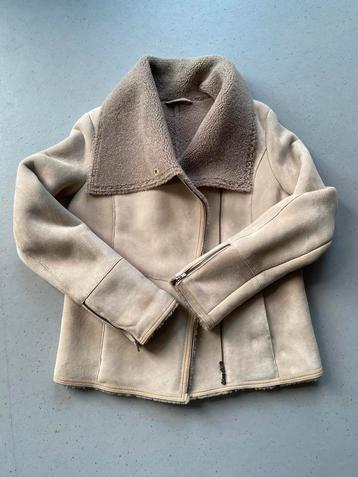 Stills lammy coat - echt shearling leer! - maat M