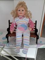 Babypop en bankje met sier ijzer, Ophalen of Verzenden, Gebruikt, Babypop