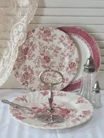 Engels serveerbord met greep - CharmantGoed -, Antiek en Kunst, Antiek | Schalen, Ophalen of Verzenden