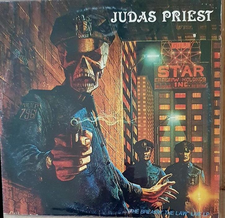 Judas Priest - The breaking the law live LP limited edition, Cd's en Dvd's, Vinyl | Hardrock en Metal, Gebruikt, Verzenden