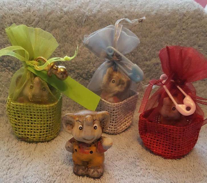 geboorte bedankjes, geluks olifantjes, Kinderen en Baby's, Kraamcadeaus en Geboorteborden, Nieuw, Ophalen of Verzenden