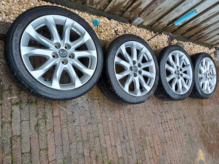 18 inch Mazda GTM Velgen Set, Auto-onderdelen, Banden en Velgen, Velg(en), Zomerbanden, 19 inch, Personenwagen, Gebruikt, Ophalen