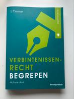 I. Timmer - Verbintenissenrecht begrepen, Boeken, Studieboeken en Cursussen, Ophalen of Verzenden, Zo goed als nieuw, HBO, I. Timmer