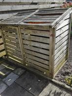 Houten container ombouw, Ophalen, Zo goed als nieuw, Hout, Containerberging