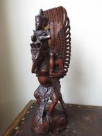 waardevol prachtig antiek beeld uit hard hout gesneden 32,5, Ophalen of Verzenden