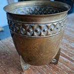 Leuk vintage retro koperen planten 1000 dingen bakje, Ophalen of Verzenden