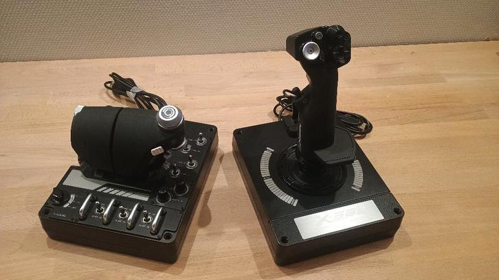 Logitech G X56 Space/Flight H.O.T.A.S, Computers en Software, Joysticks, Zo goed als nieuw, Ophalen of Verzenden