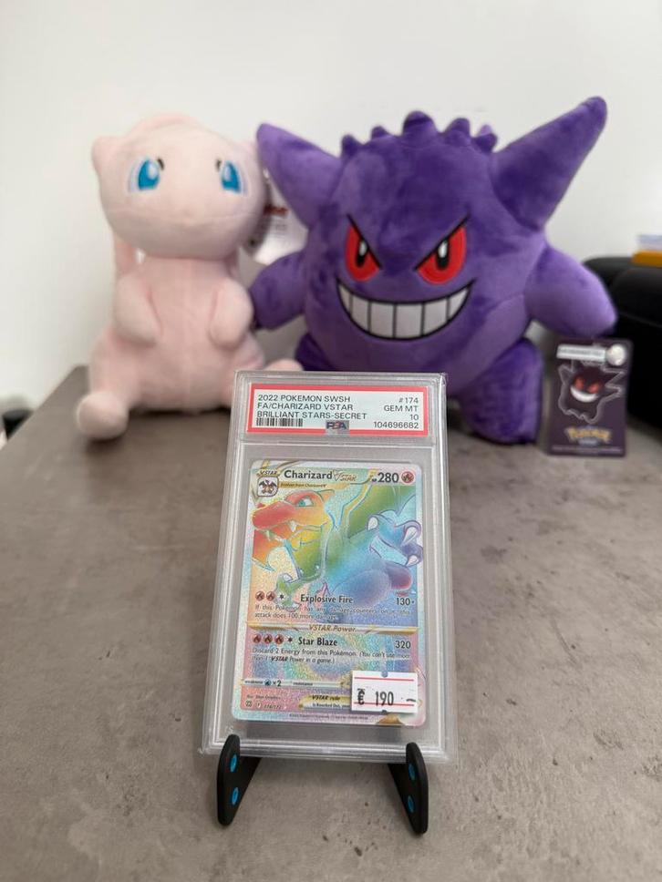 Charizard Vstar | PSA 10, Hobby en Vrije tijd, Verzamelkaartspellen | Pokémon, Zo goed als nieuw, Losse kaart, Foil, Ophalen of Verzenden
