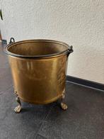 Supermooie koperen pot op sfeervolle pootjes, Antiek en Kunst, Ophalen, Koper