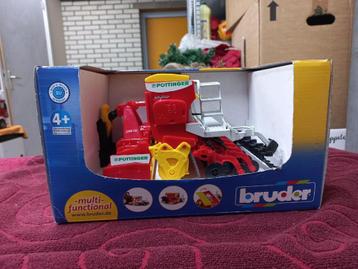 Bruder MF 7624 met Pottinger Vitasem 302ADD zaaimachine