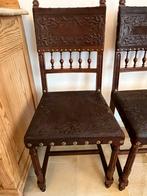 6 Antieke Gotische Kerkstoelen, Antiek en Kunst, Ophalen