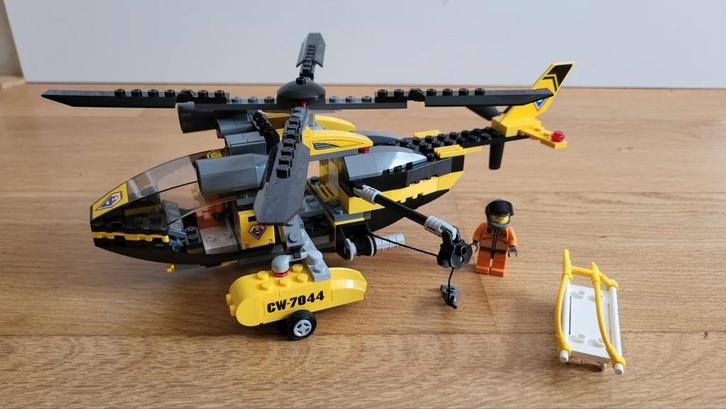 Lego 7044 World City - Reddingshelicopter, Kinderen en Baby's, Speelgoed | Duplo en Lego, Zo goed als nieuw, Lego, Complete set