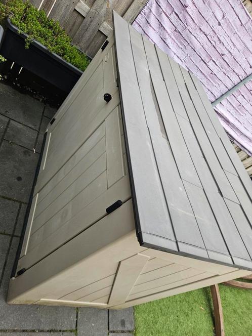 Gebruikte Keter Store It Out Max containerbox, Tuin en Terras, Bergingen en Tuinkasten, Gebruikt, Containerberging, Kunststof