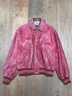 Vintage Rifle Dames Leren Teddy Bomberjack Rood XL, Kleding | Dames, Ophalen of Verzenden, Gedragen, Maat 46/48 (XL) of groter