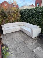 Houten hoekbank buiten, Tuin en Terras, Ophalen, Gebruikt, Hout