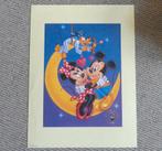 Walt Disney litho print Mickey Mouse Minnie Mouse Pluto 1995, Ophalen of Verzenden, Mickey Mouse, Gebruikt, Plaatje of Poster