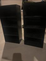 Zwarte CD/DVD opbergrekken, Ophalen, Kunststof, Gebruikt, 75 tot 150 discs