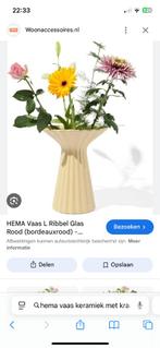 Gezocht: HEMA keramieke vaas met kraag, Huis en Inrichting, Steen, Overige kleuren, Nieuw, Ophalen of Verzenden