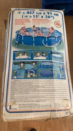 Opbouw zwembad ruim 4,5m. diameter, 300 cm of meer, 400 cm of meer, Rond, Gebruikt