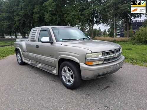 Chevrolet Silverado 1500 V8 4X4 Automaat Pick up Grijskentek, Auto's, Chevrolet, Te koop, Silverado, 4x4, ABS, Airconditioning