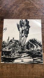 Oude inkt tekening, Ophalen of Verzenden
