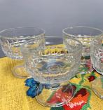 3 x vintage lage coupe champagne glazen, Ophalen of Verzenden, Zo goed als nieuw, Overige typen