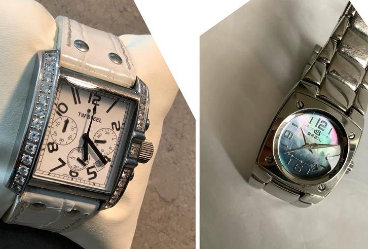 Horloge Breil eyecatcher TW Steel Goliath wit trendy chique, Sieraden, Tassen en Uiterlijk, Horloges | Dames, Gebruikt, Polshorloge