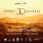 Andrea bocelli - teatro del silenzio (It) - vr 19 juli 2024, Tickets en Kaartjes, Concerten | Klassiek, Eén persoon