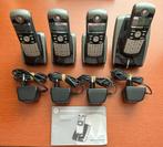 4 delige digitale draadloze huistelefoon., Telecommunicatie, Vaste telefoons | Handsets en Draadloos, Ophalen of Verzenden, 4 handsets of meer