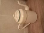 Mooie koffie pot emaille beige met gouden bies, Antiek en Kunst, Ophalen of Verzenden