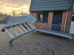 Stalen hoektrap gegalv hoog 2.75mtr nog013, Doe-het-zelf en Verbouw, Ladders en Trappen, Ophalen of Verzenden, Zo goed als nieuw
